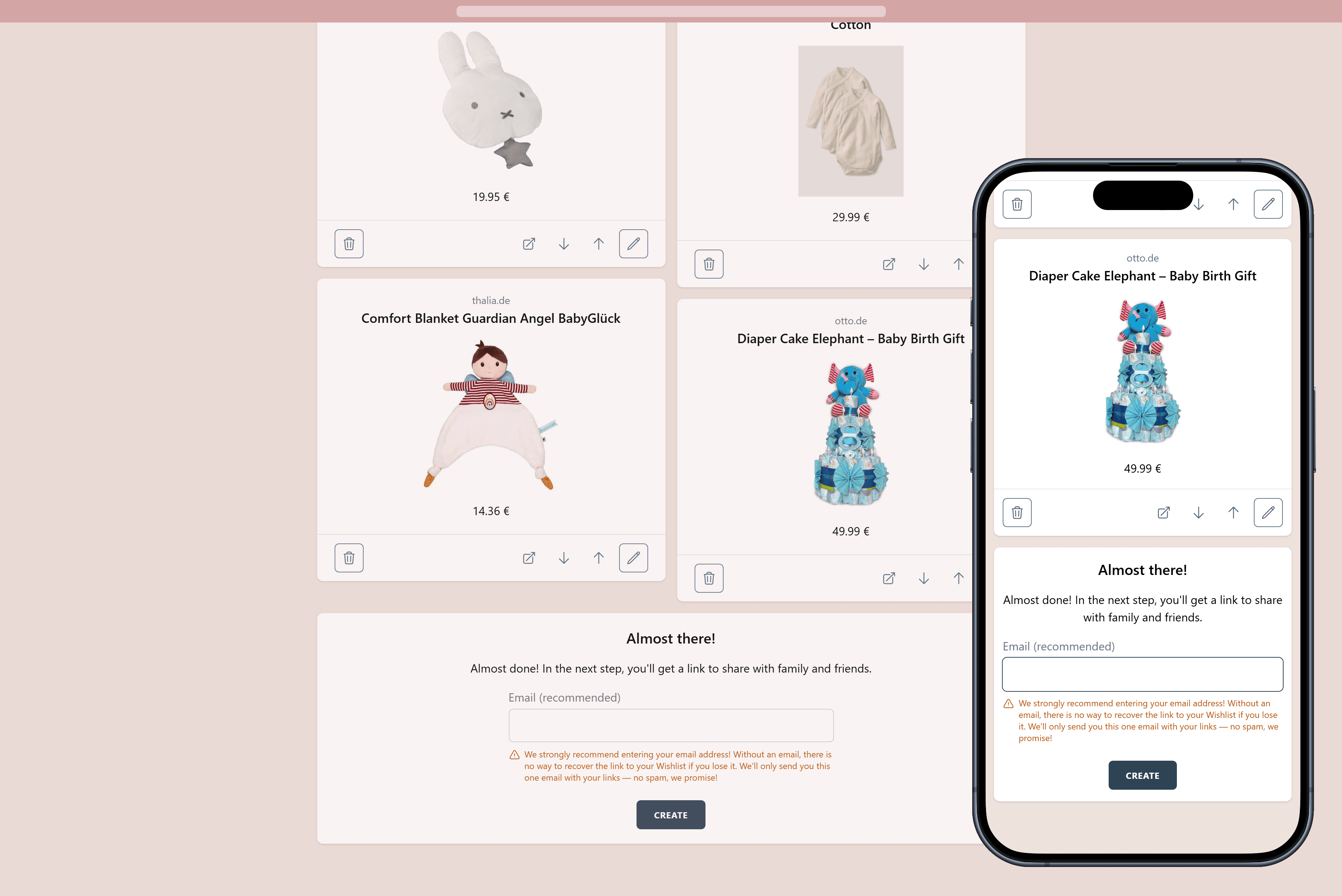 How to create your baby shower wishlist