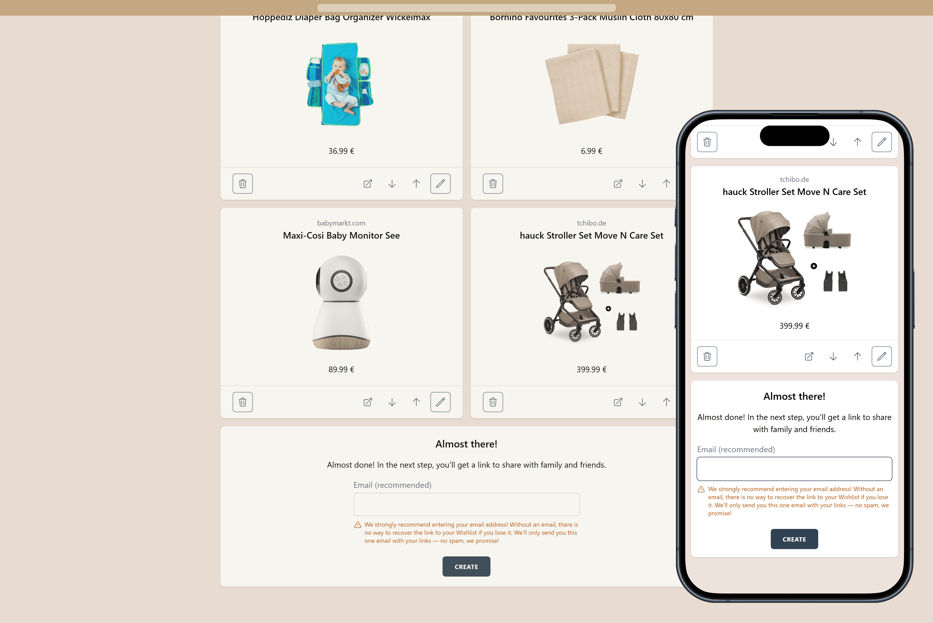 How to create your Wishlist