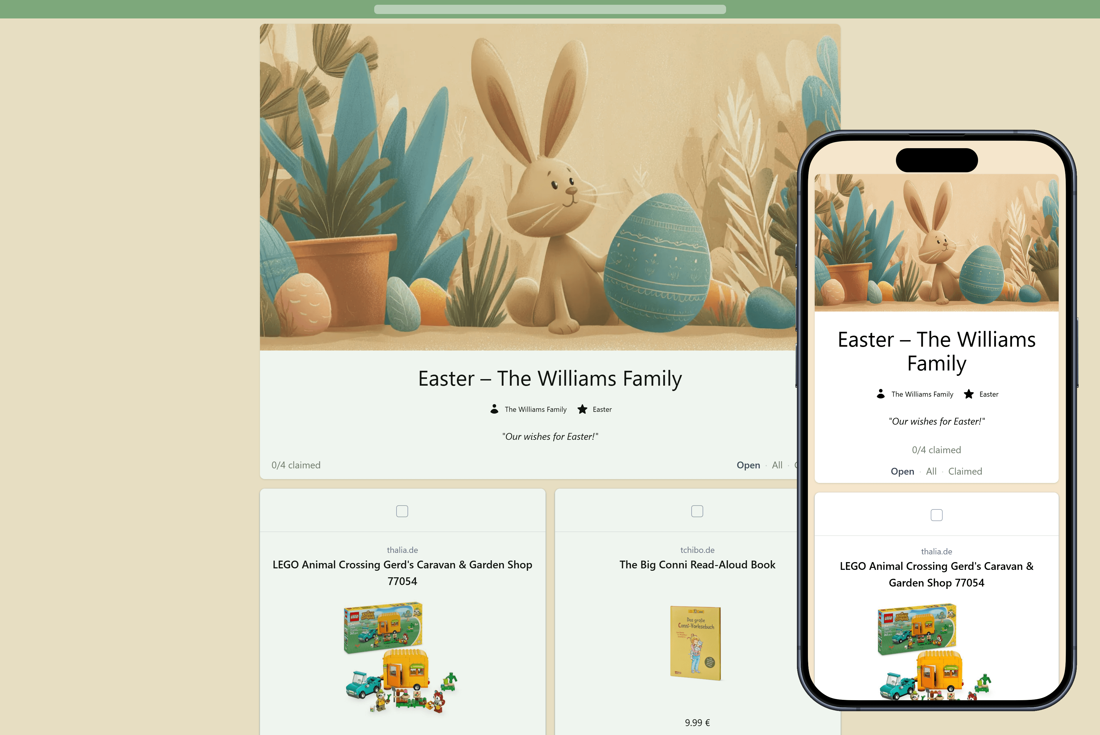 This is how your loved ones fulfil your Easter wishes
