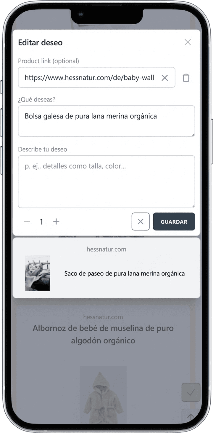 Cómo añadir deseos a tu lista