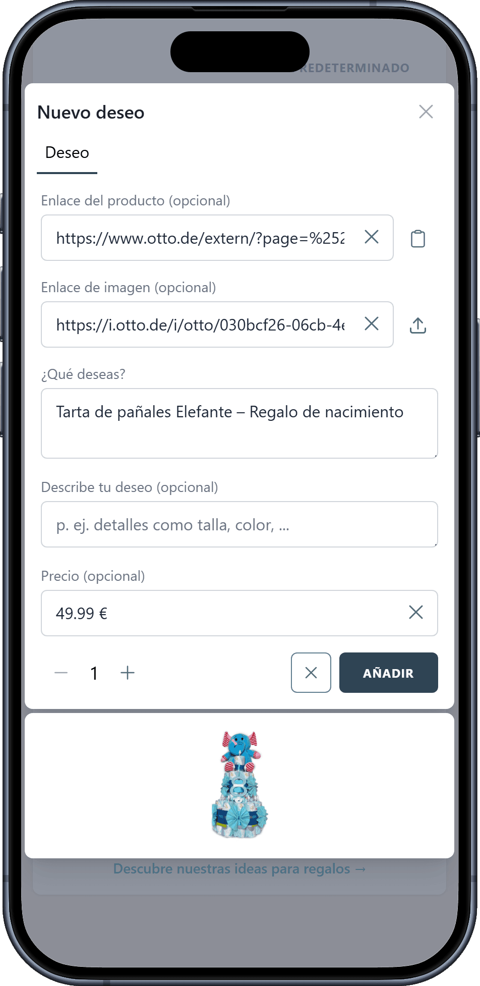 Cómo añadir deseos a tu lista