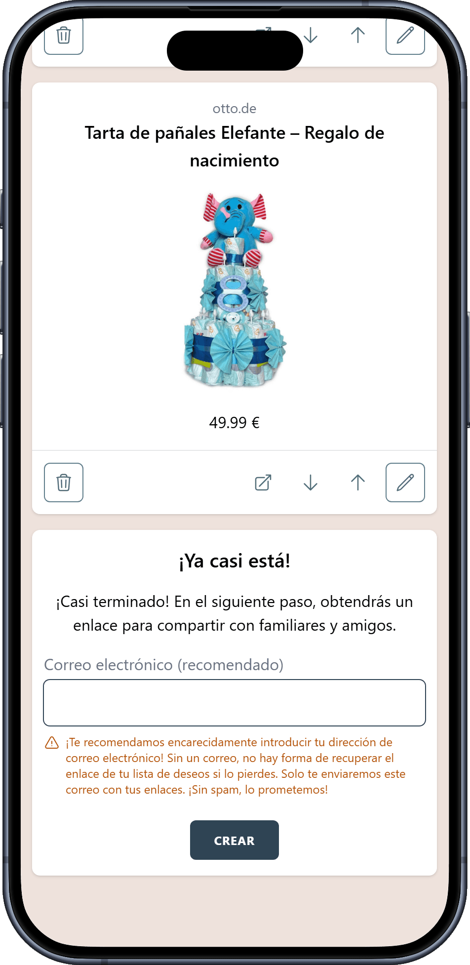 Cómo crear tu lista de baby shower
