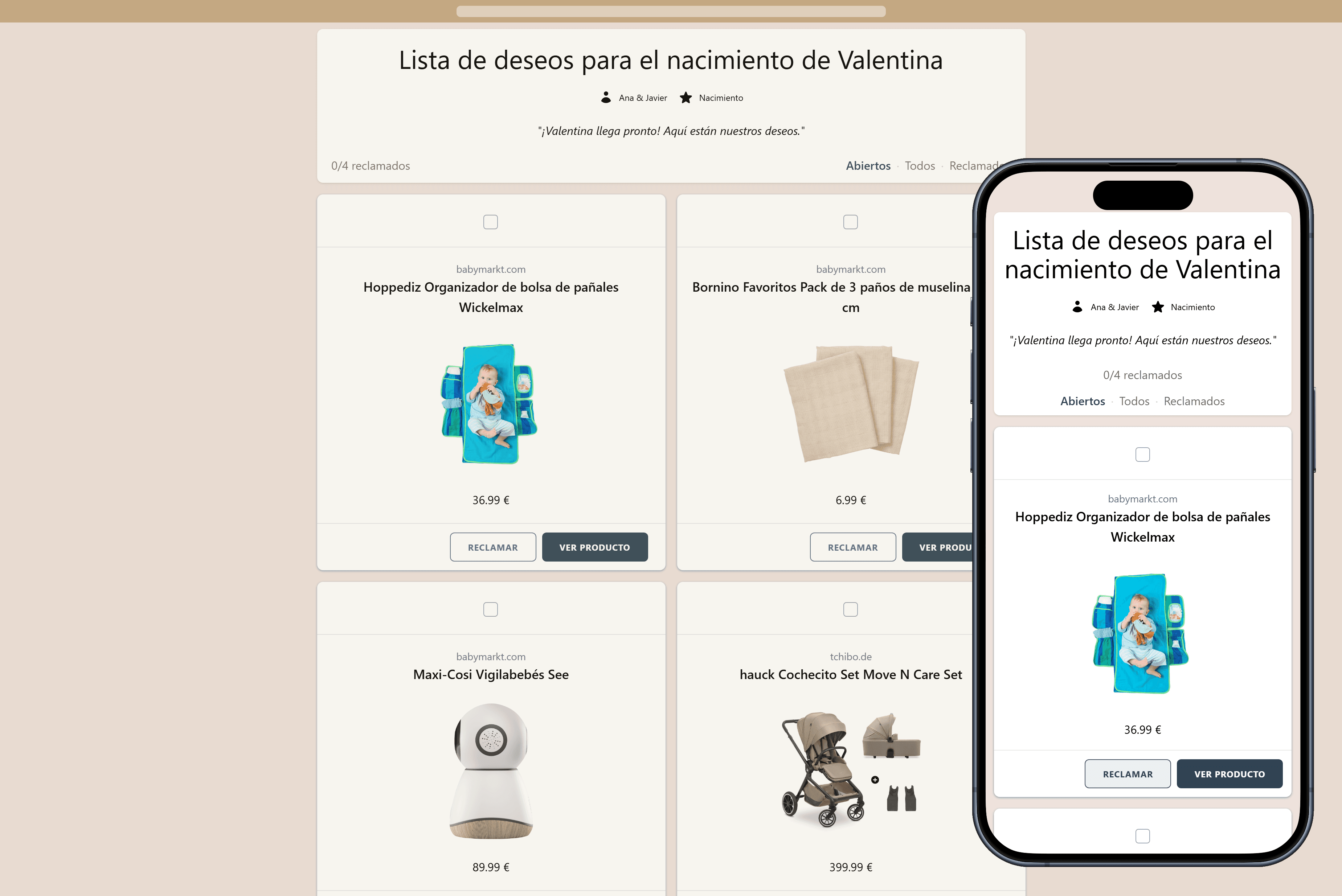 Así se ve tu lista de deseos terminada