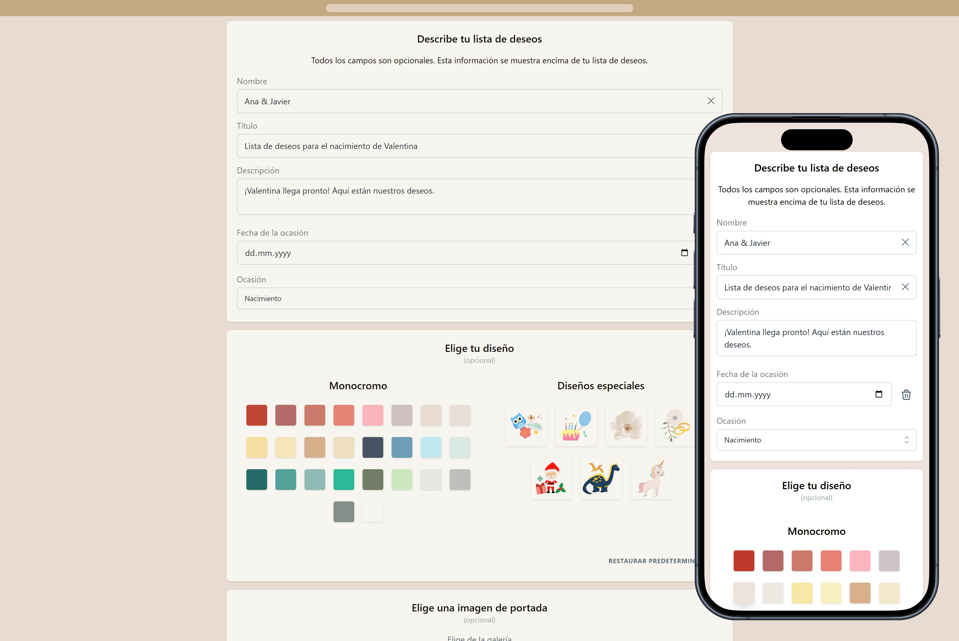 Cómo añadir detalles a tu lista de deseos
