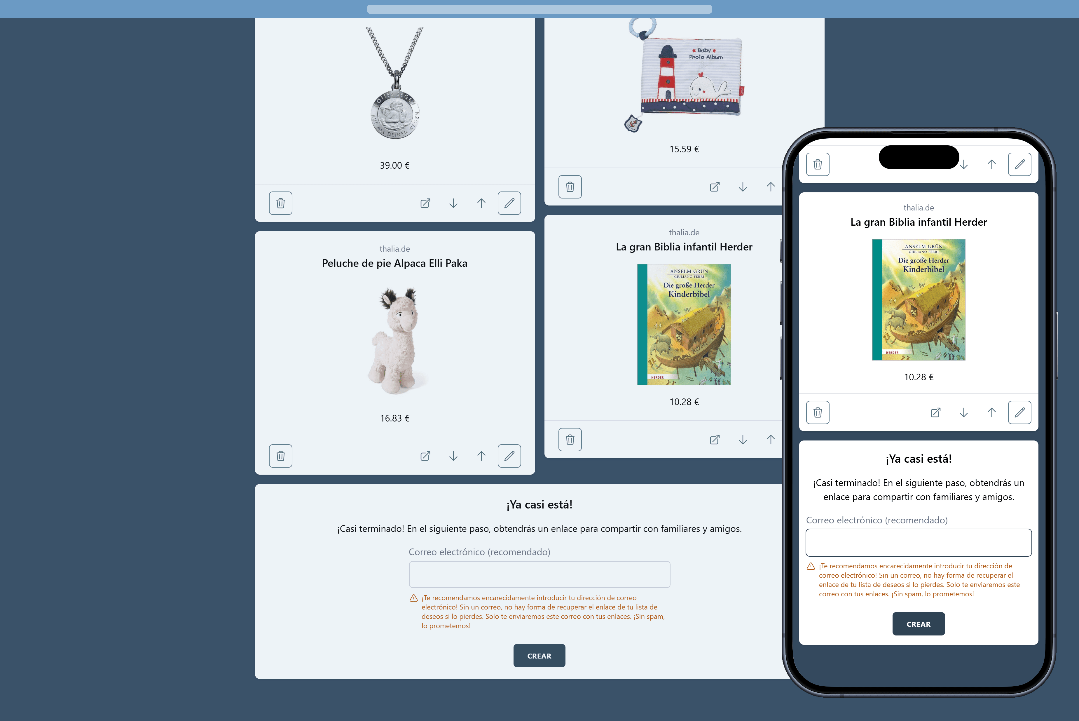 Cómo crear tu lista de bautizo