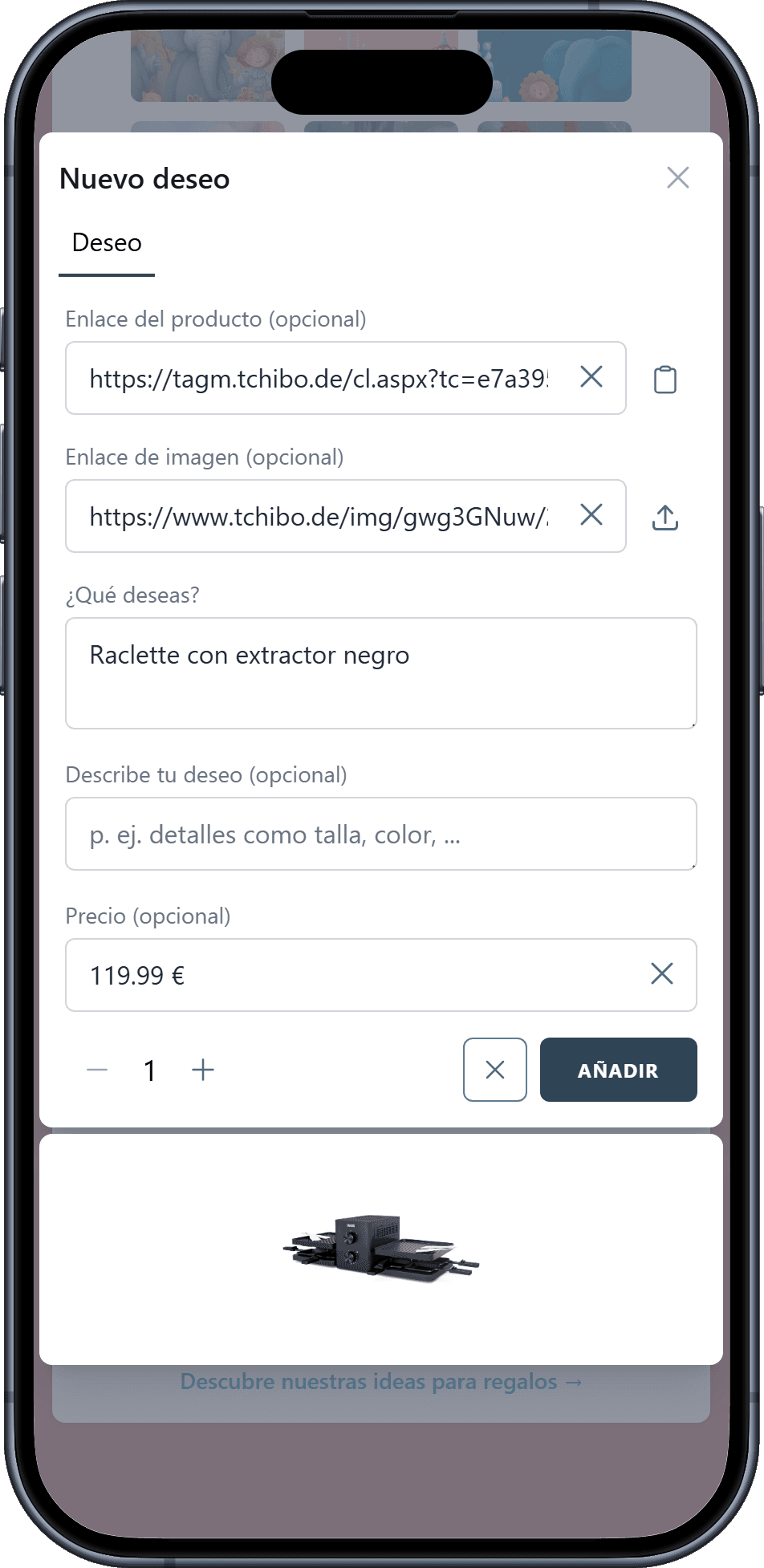 Cómo añadir deseos a tu lista