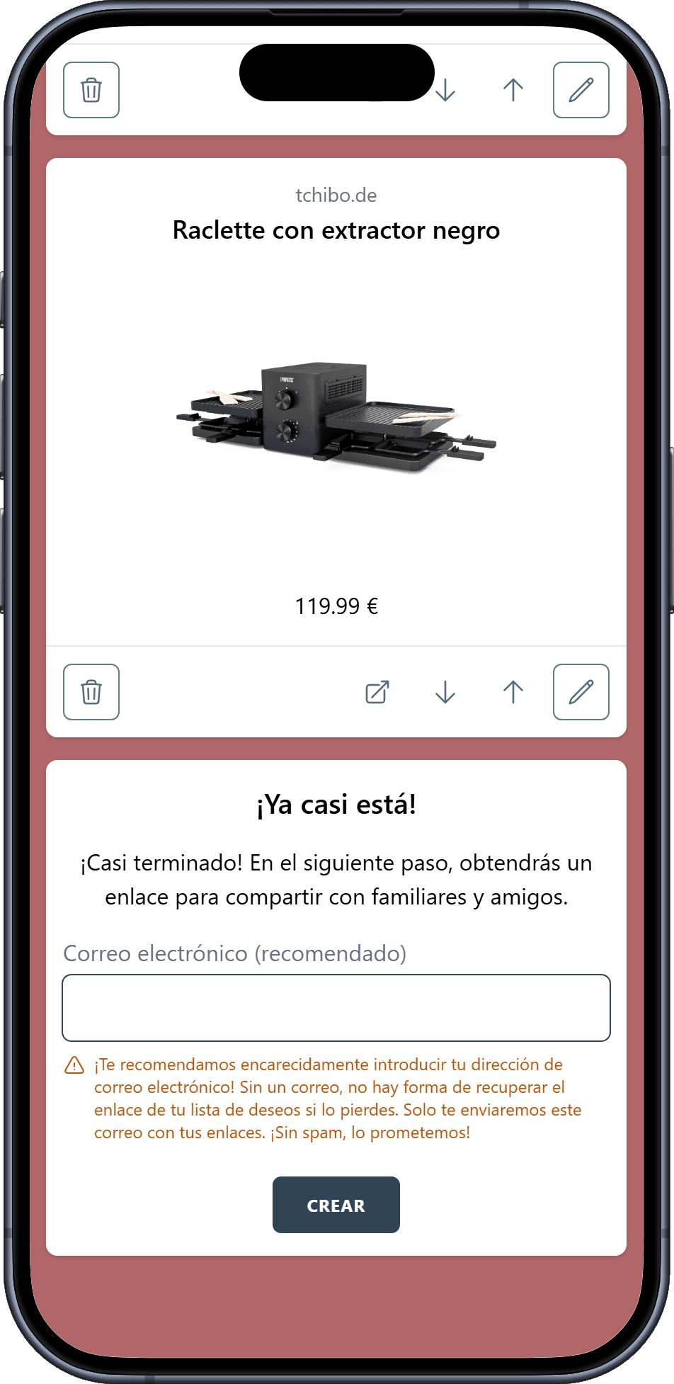 Cómo crear tu lista de deseos
