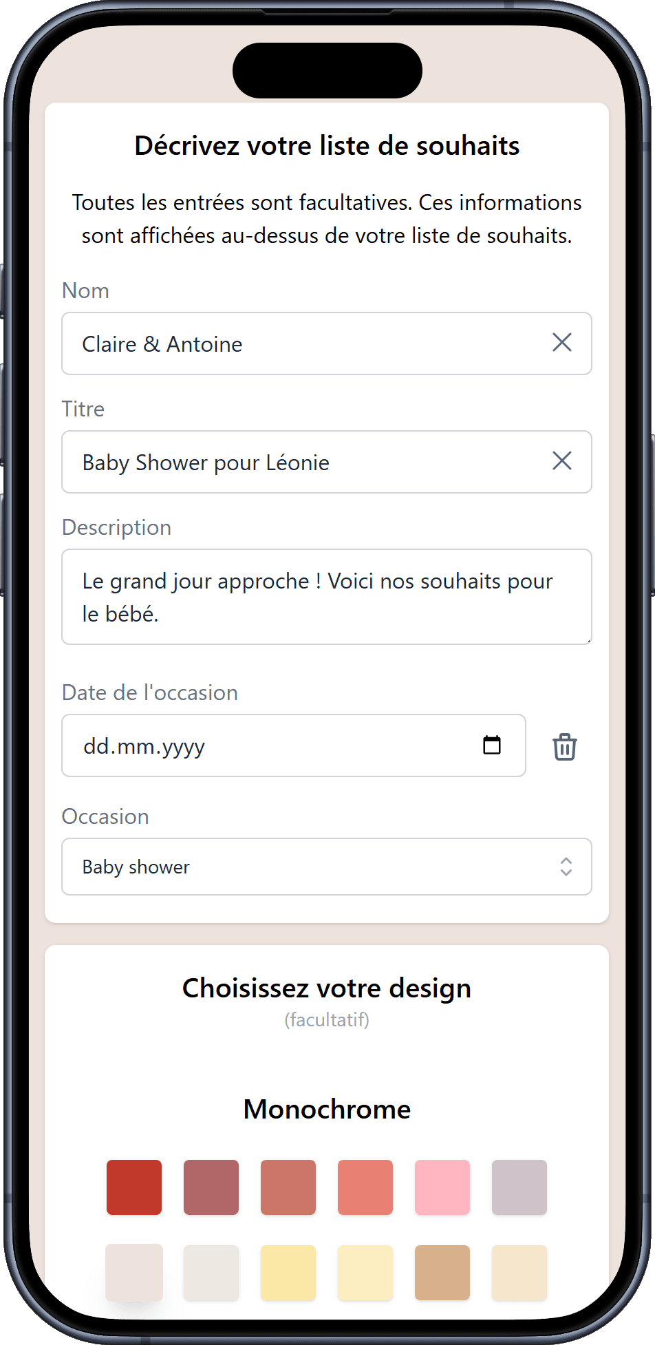 Comment ajouter des détails à votre liste