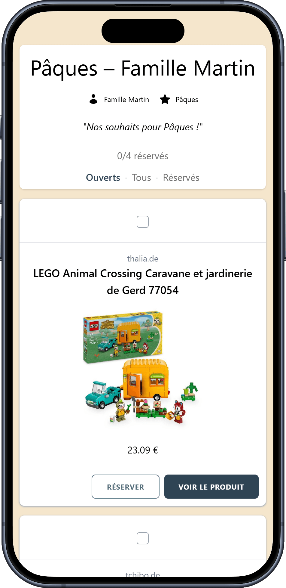 Voici à quoi ressemble votre liste de Pâques terminée