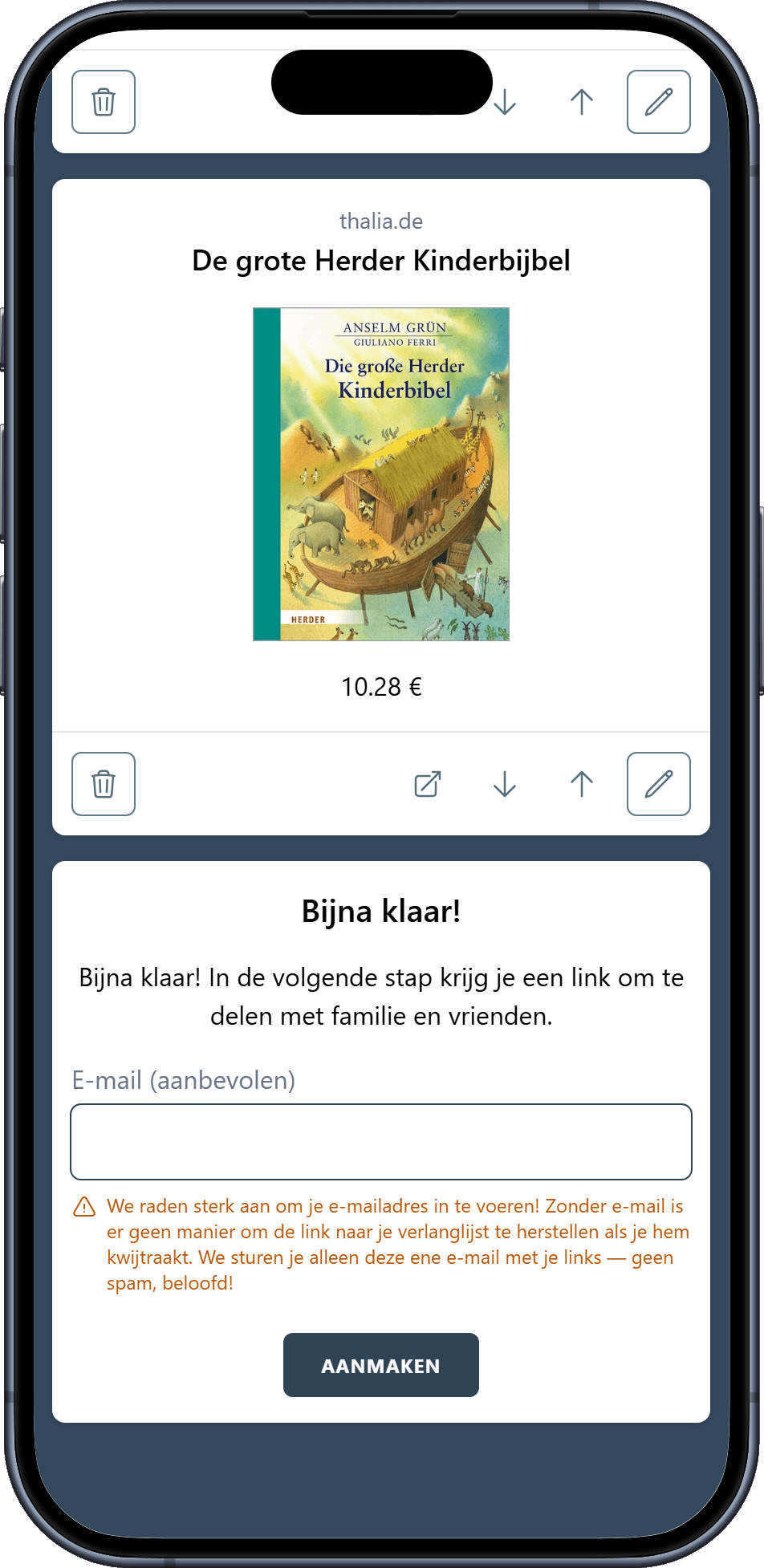 Hoe maak je je doop verlanglijst