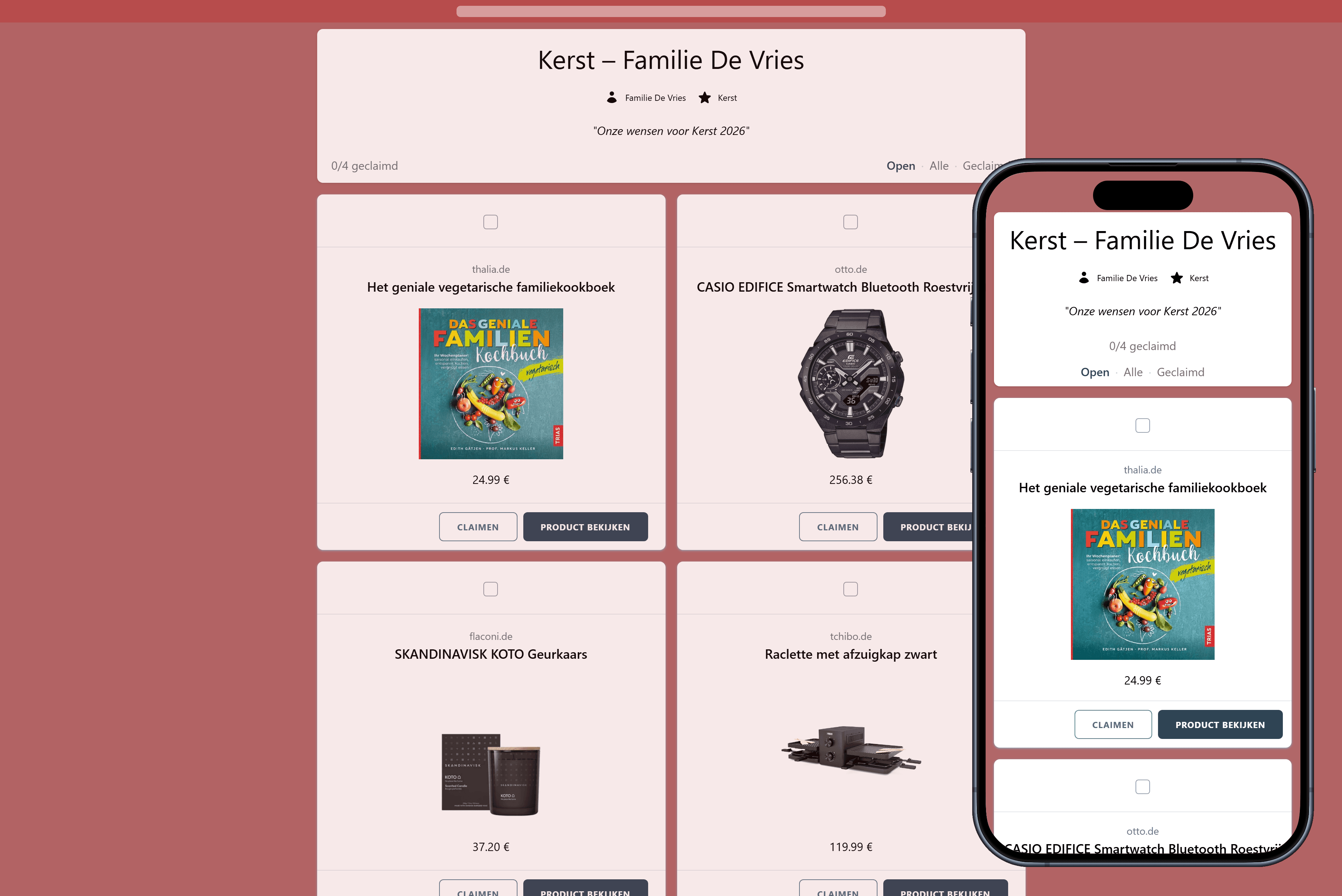 Zo ziet je voltooide verlanglijst eruit
