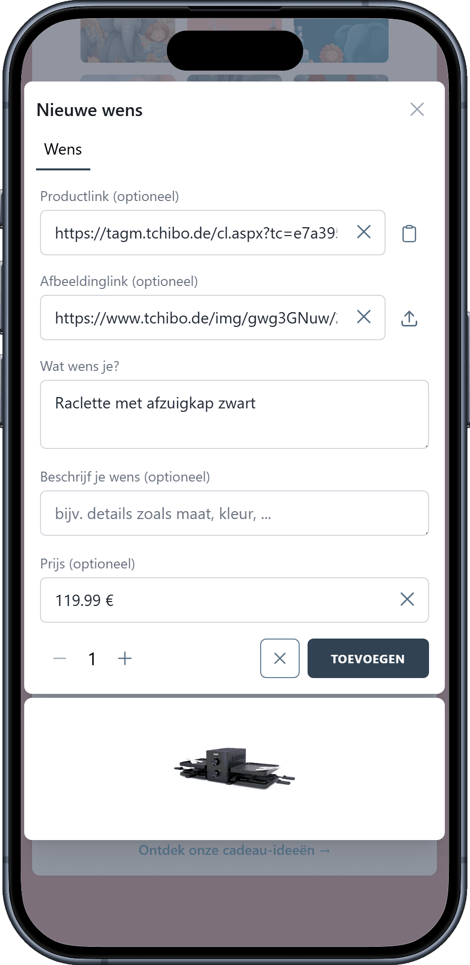 Hoe voeg je wensen toe aan je verlanglijst