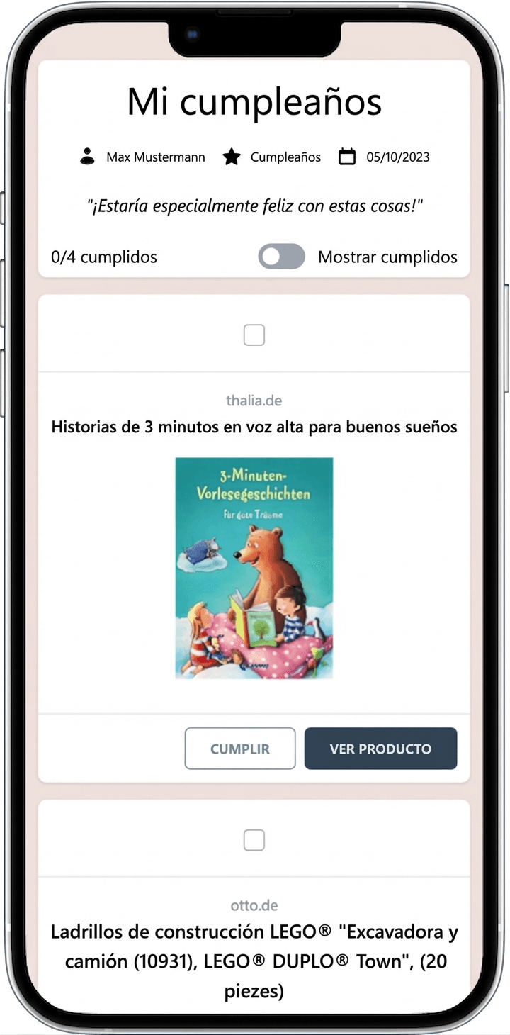 Así cumplen los deseos tus invitados