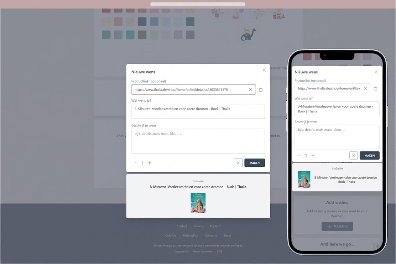 Hoe voeg je wensen toe aan je verlanglijst